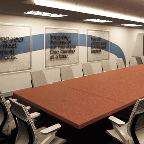 Corporate interior design project.