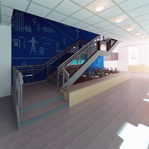 Interior Rendering of ISO New England.