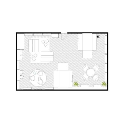 Interior Rendering of Library.