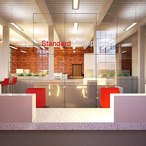 Interior Rendering of Standard Knapp Corporate Office.