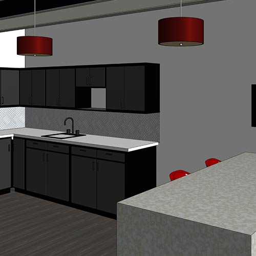 Interior Rendering of United Steel.