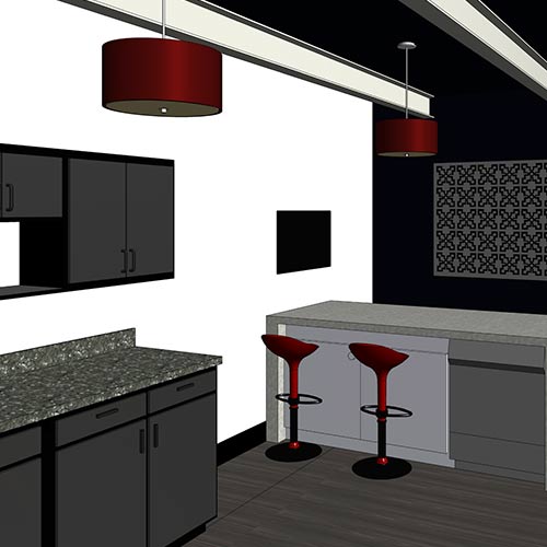 Interior Rendering of United Steel.