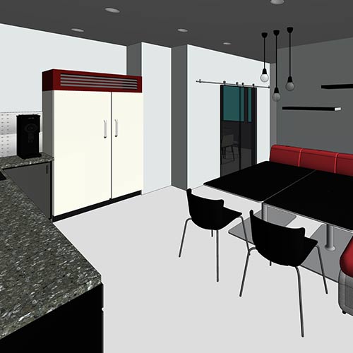 Interior Rendering of United Steel.