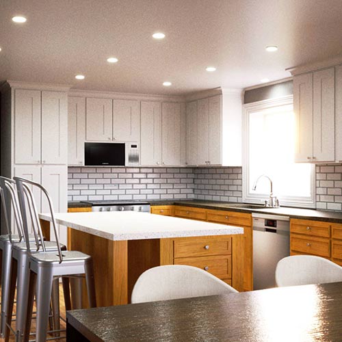 Interior Rendering of a kitchen in Winsted, Connecticut.
